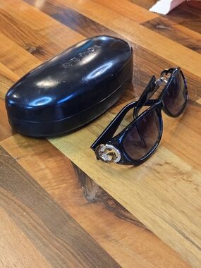 Gucci Rhinestone Interlocking G Sunglasses With Case - Y2K - Vintage